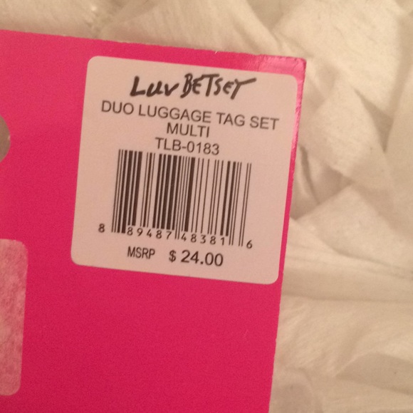 Betsey Johnson luggage tag sets🎀 - Picture 3 of 3